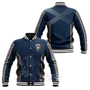 Aikenhead Tartan Baseball Jacket with Family Crest and Scottish Thistle Vibes Sport Style