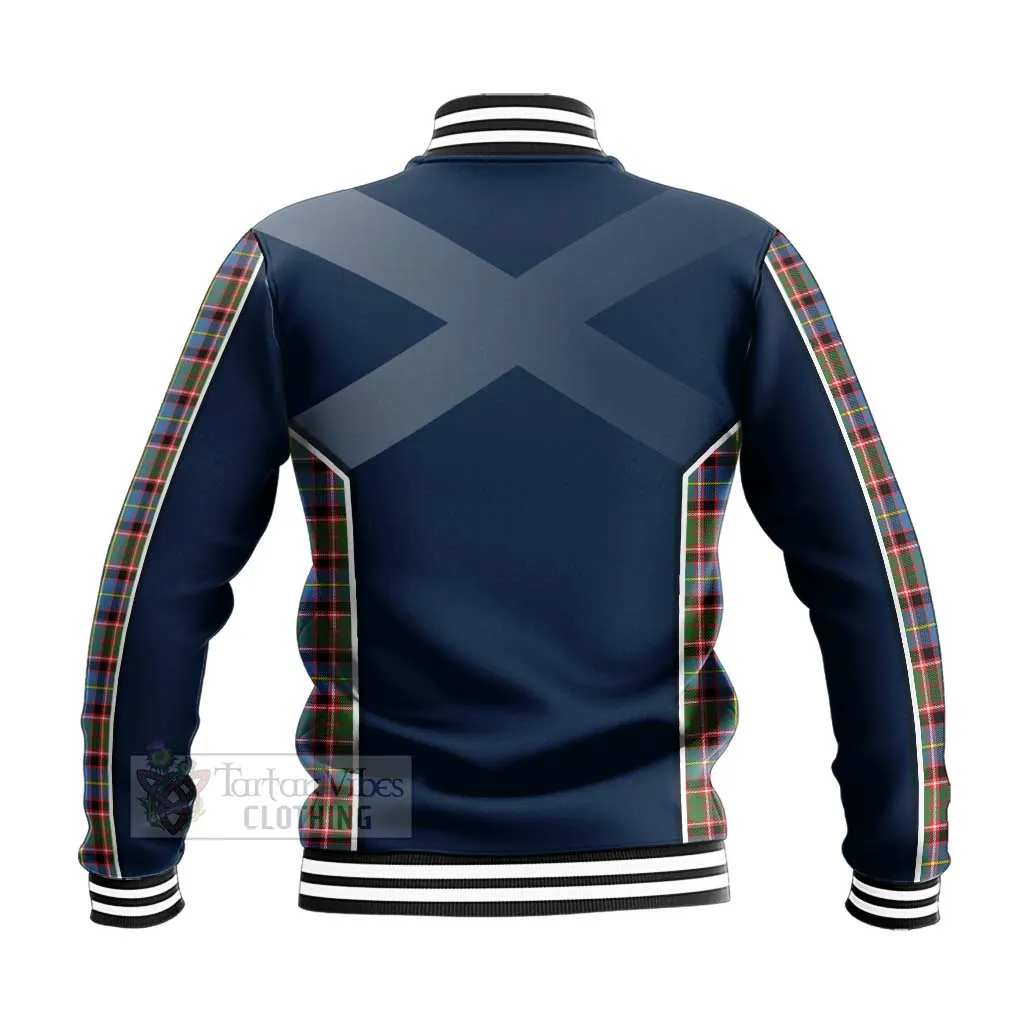 Aikenhead Tartan Baseball Jacket with Family Crest and Scottish Thistle Vibes Sport Style