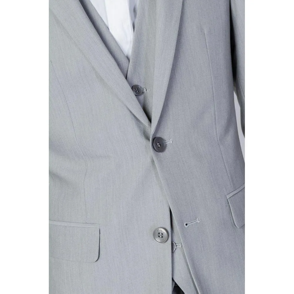 Antony Morato Gray Polyester Suit