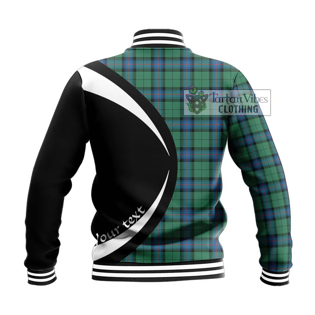 Armstrong Ancient Tartan Baseball Jacket with Family Crest Circle Style