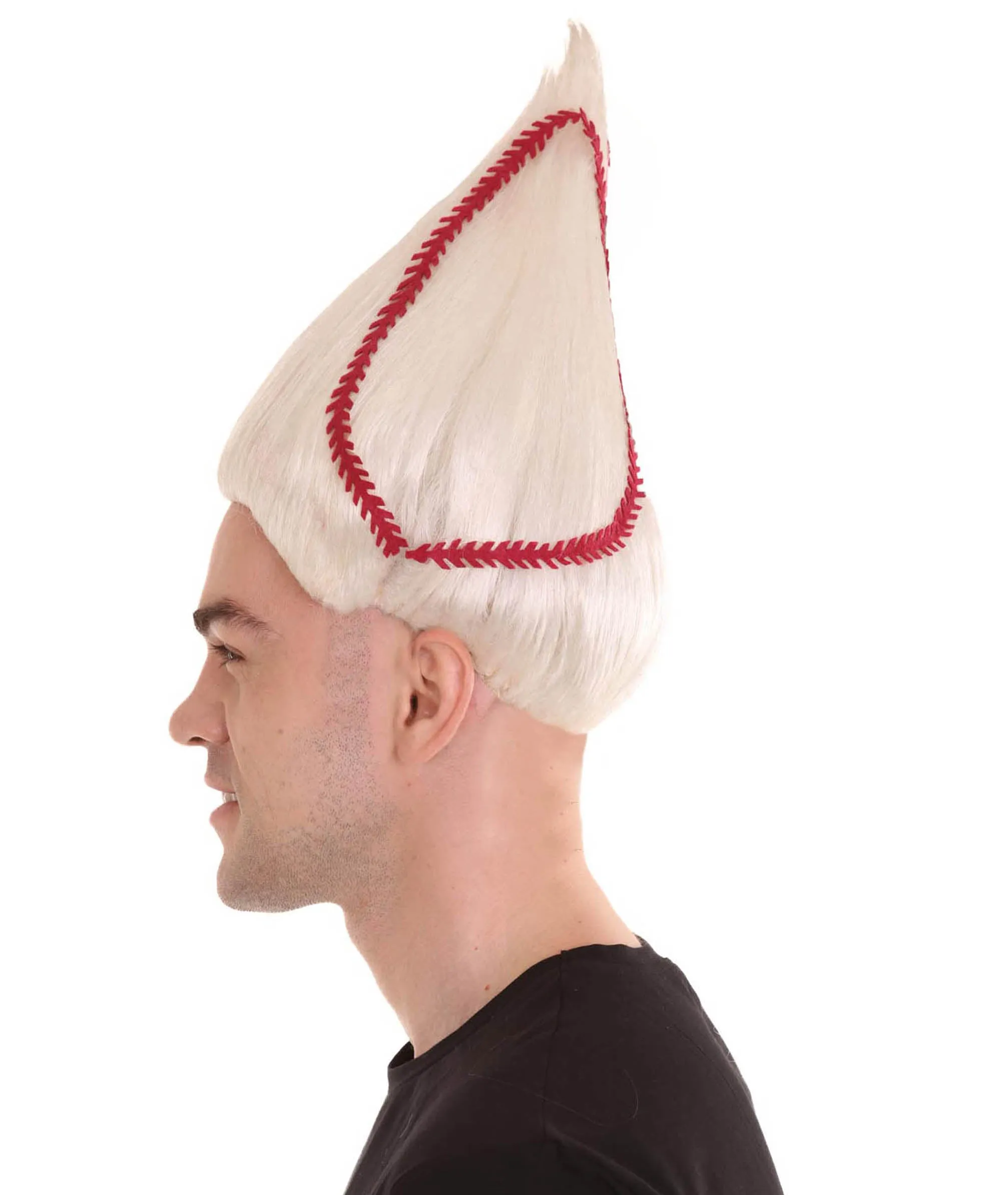 Baseball Unisex Wig | White Sport Wig | Premium Breathable Capless Cap