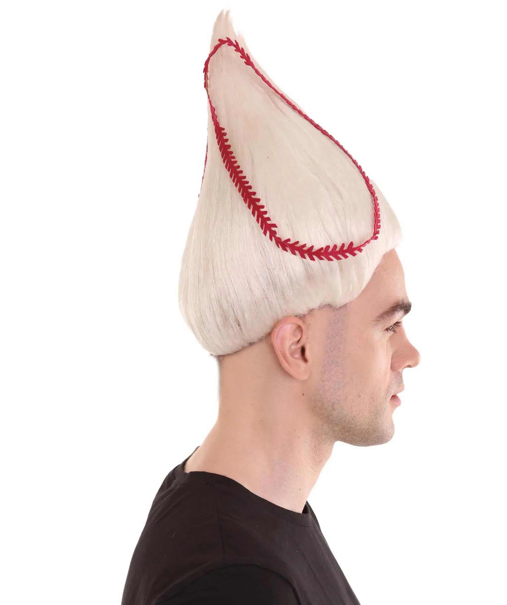 Baseball Unisex Wig | White Sport Wig | Premium Breathable Capless Cap