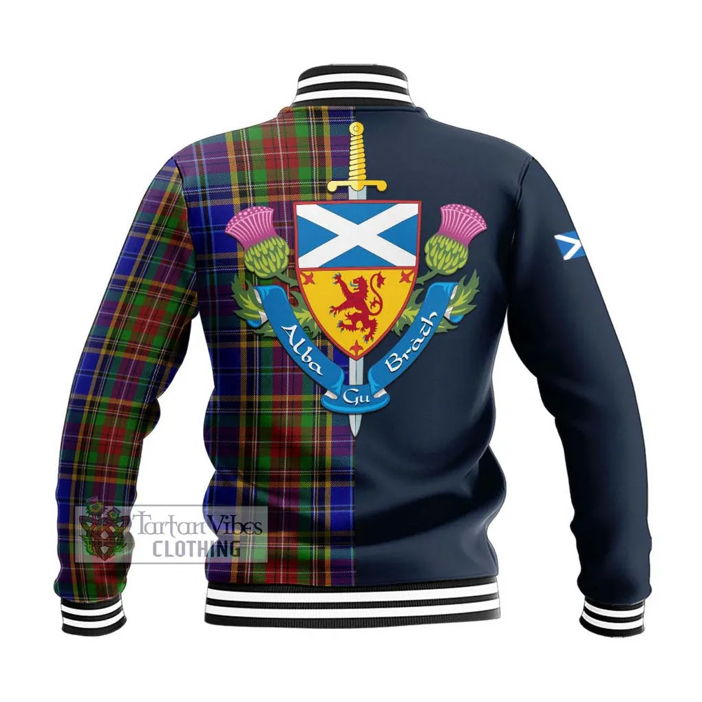 Beattie Tartan Baseball Jacket Alba with Scottish Lion Royal Arm Half Style