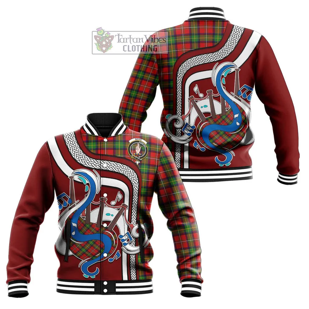 Boyd Tartan Baseball Jacket with Epic Bagpipe Style