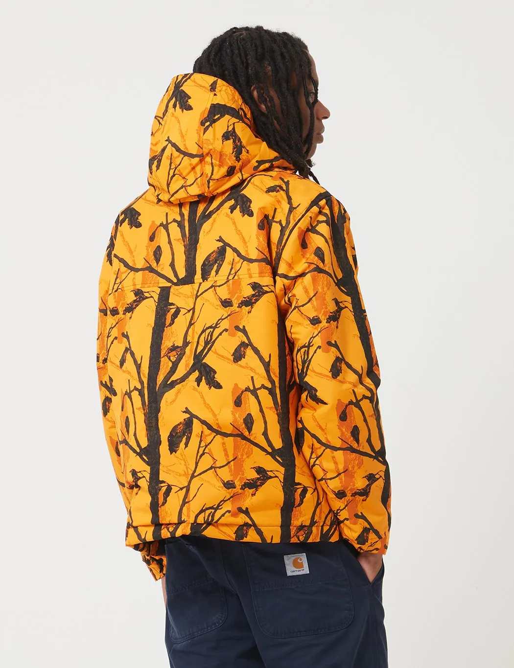 Carhartt-WIP Nimbus Half-Zip Jacket (Fleece Lined) - Camo Tree Orange