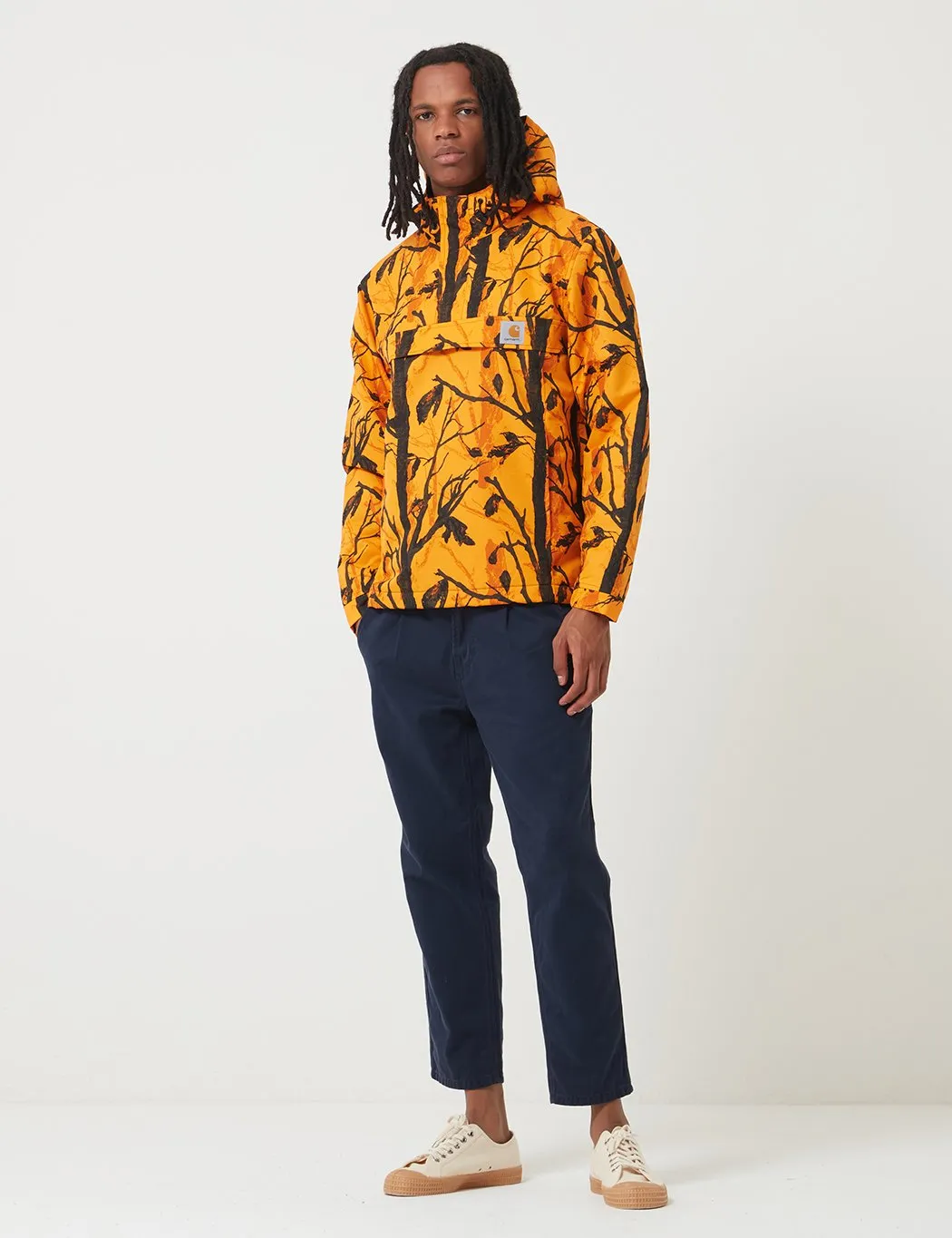 Carhartt-WIP Nimbus Half-Zip Jacket (Fleece Lined) - Camo Tree Orange