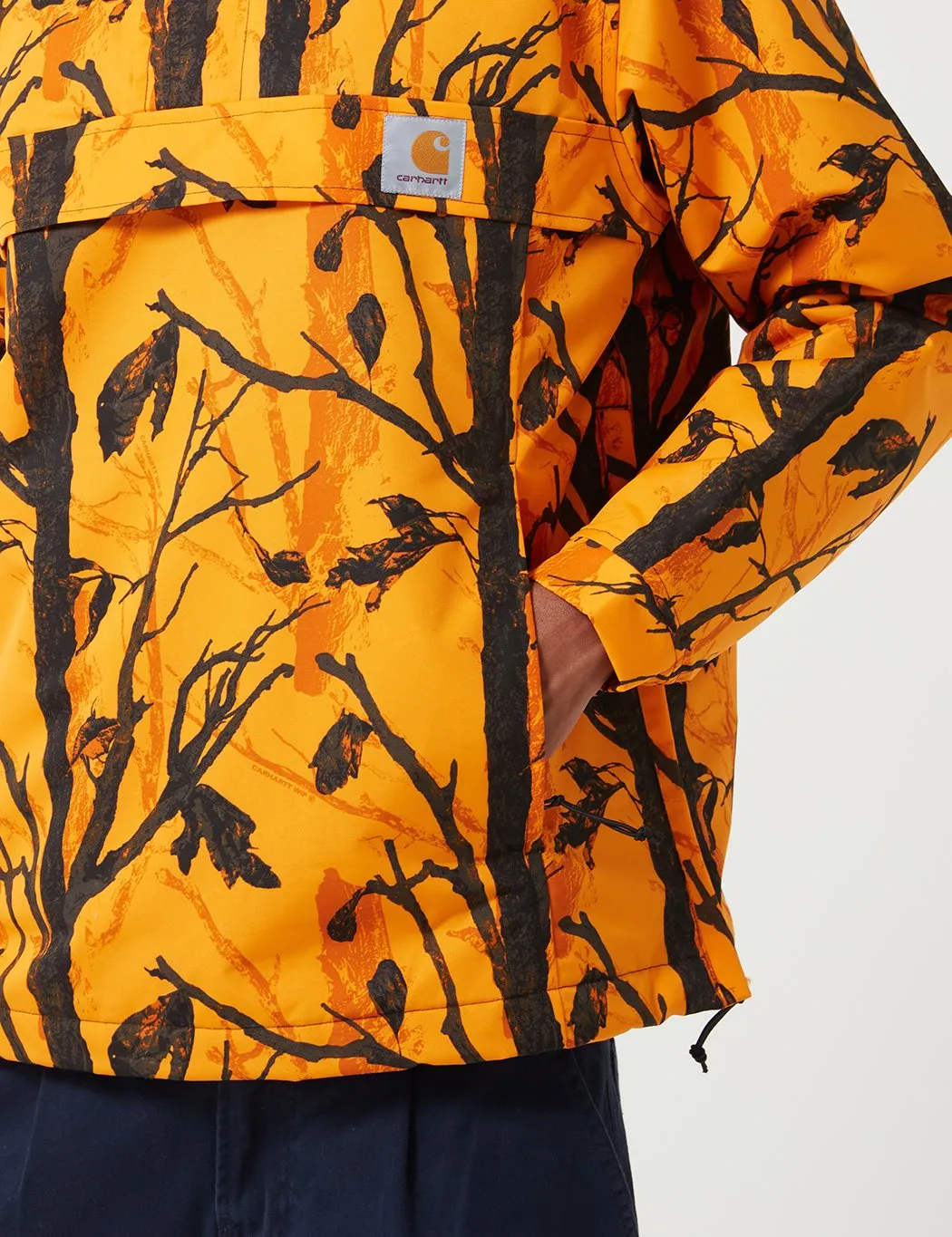 Carhartt-WIP Nimbus Half-Zip Jacket (Fleece Lined) - Camo Tree Orange