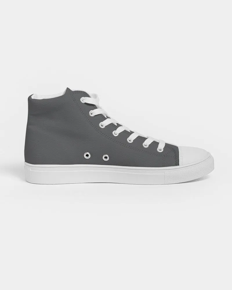 Dark Gray Women's High-top Canvas Sneakers | Women's | Dark Pale Gray | C0M0Y0K80