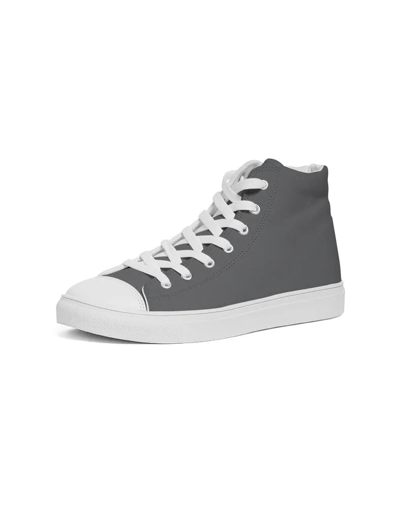 Dark Gray Women's High-top Canvas Sneakers | Women's | Dark Pale Gray | C0M0Y0K80