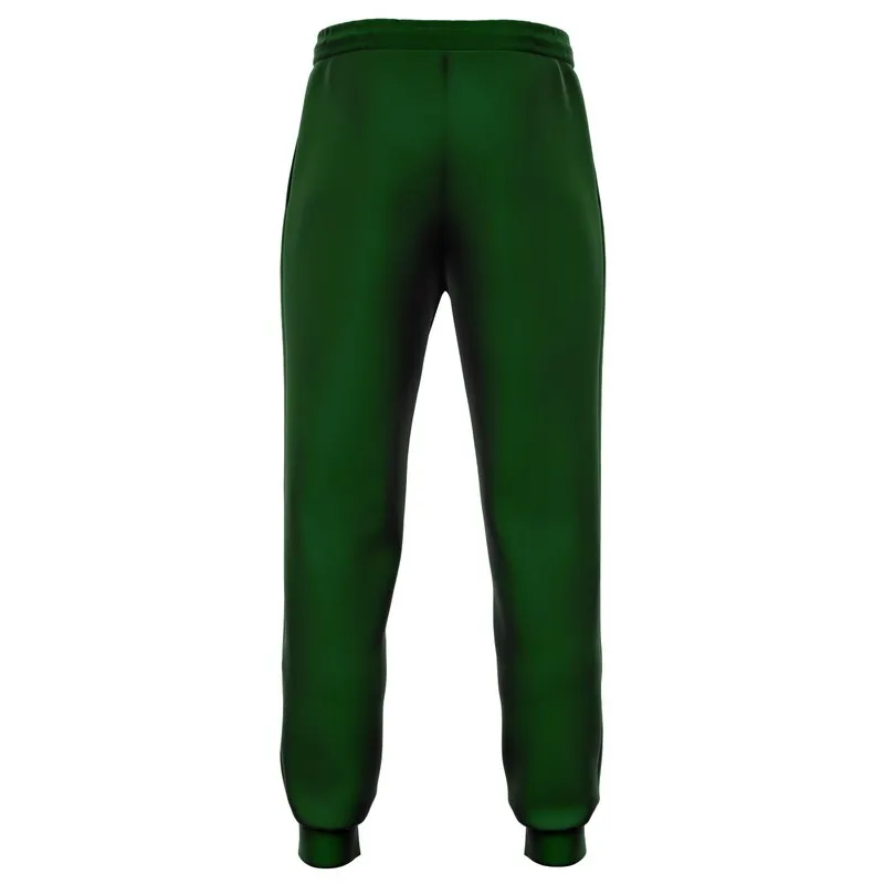 Dark Green Joggers | Unisex | with PLUS sizes | Dark Pure Green | C100M0Y100K80