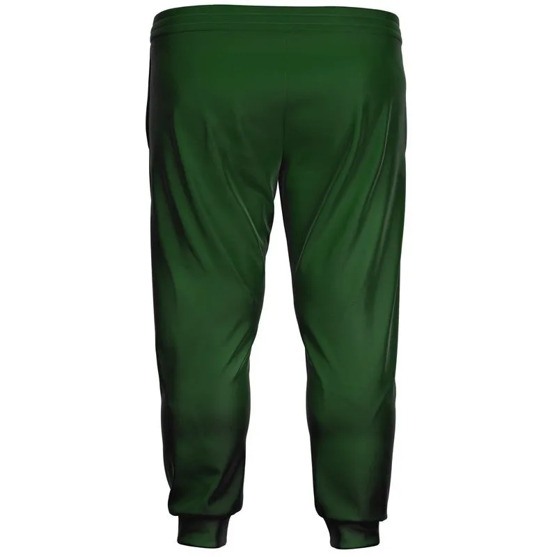 Dark Green Joggers | Unisex | with PLUS sizes | Dark Pure Green | C100M0Y100K80