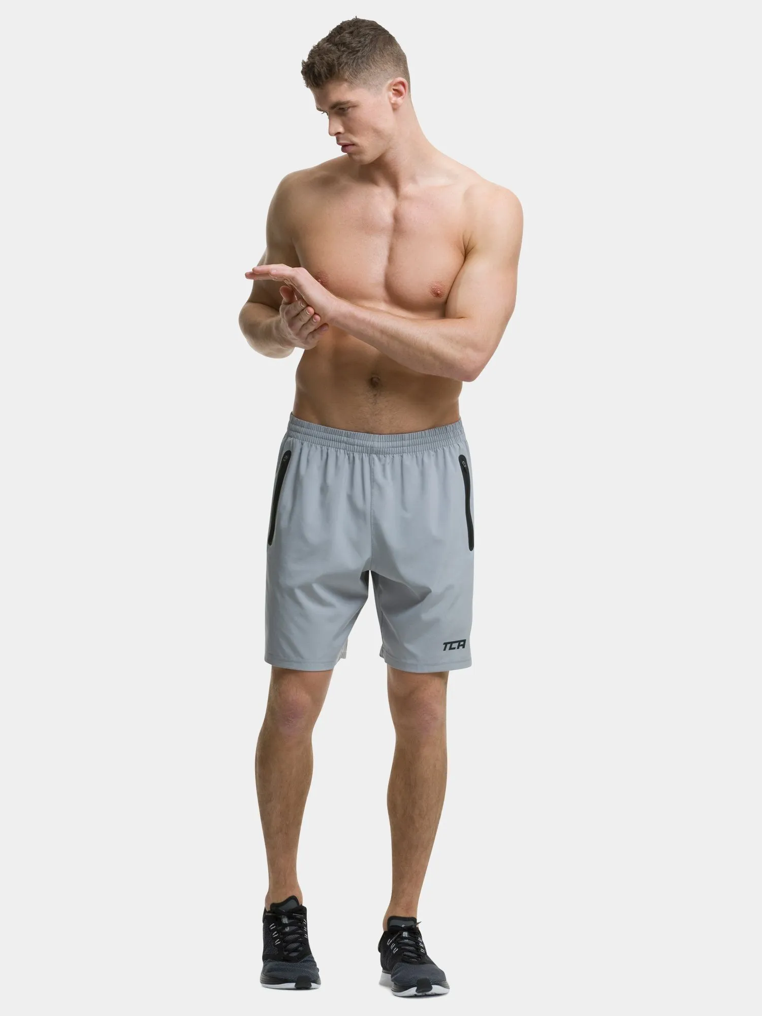 Elite Tech Gym Running Shorts For Men With Zip Pockets