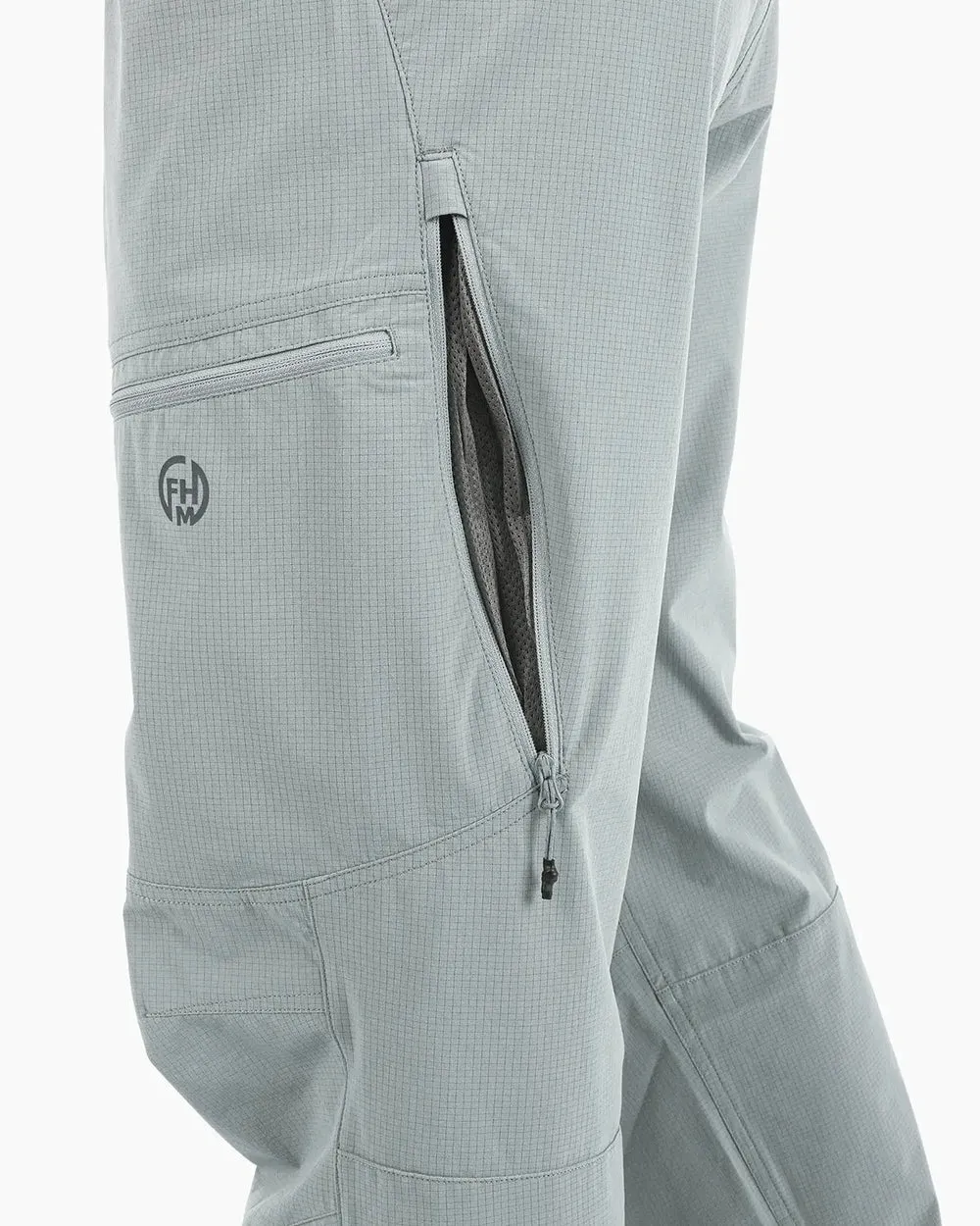 FHM Flow Summer Hiking Pants UV Protection Light Grey UPF 50 