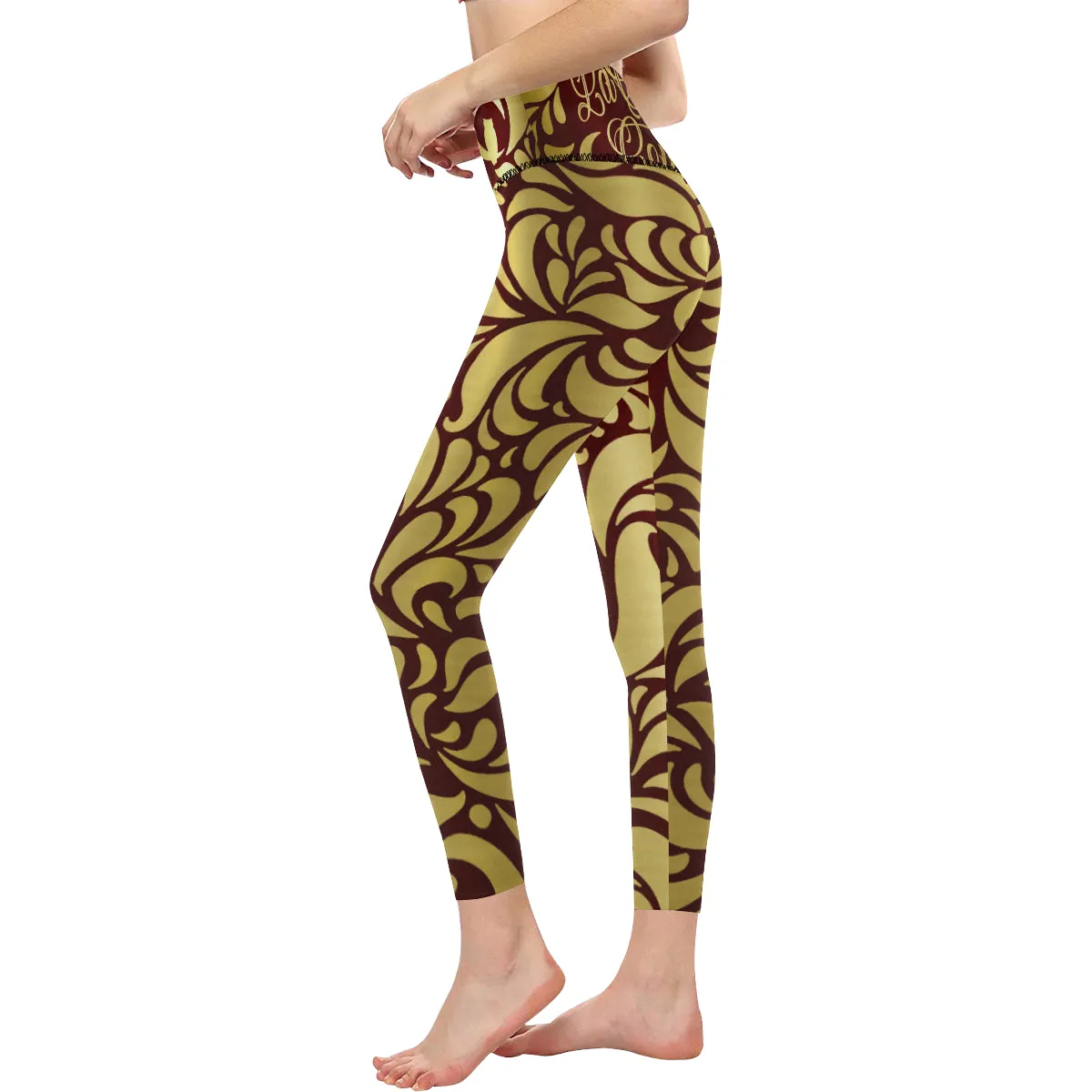 GORGEOUS BRDX All Over Print High-Waisted Leggings