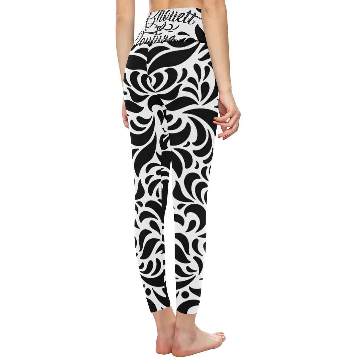 GORGEOUS WHT All Over Print High-Waisted Leggings