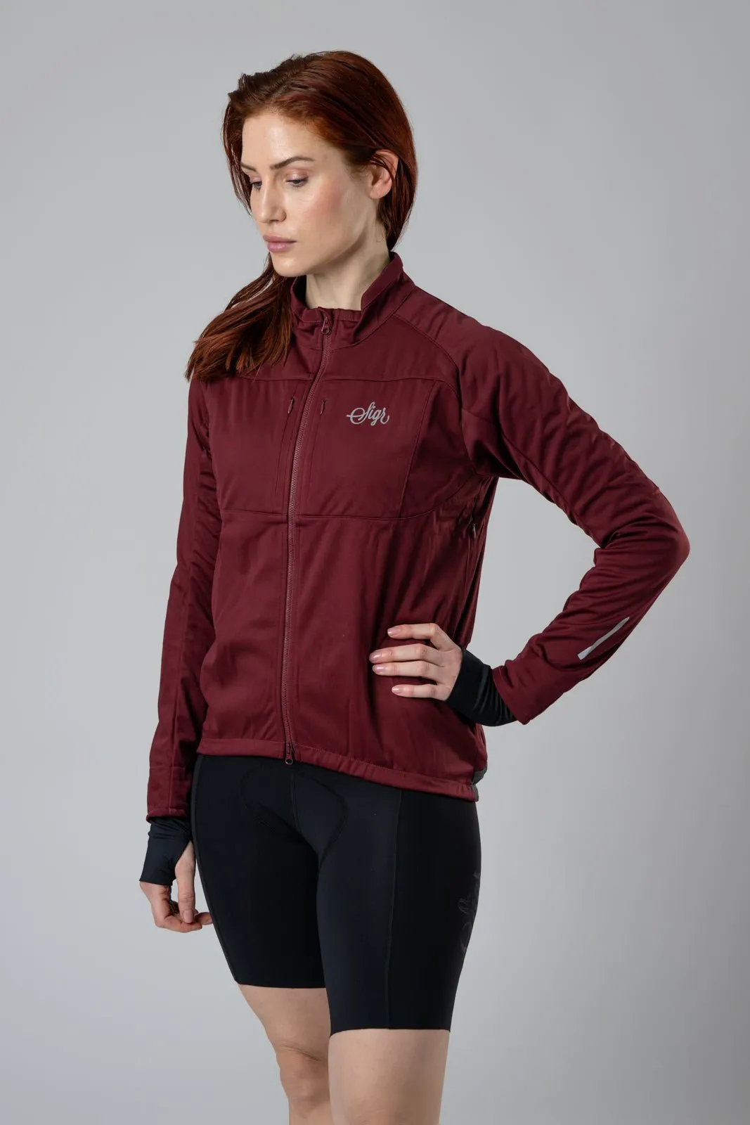 Gotlandsleden Tour Women's Deep Red Merino Softshell Jacket