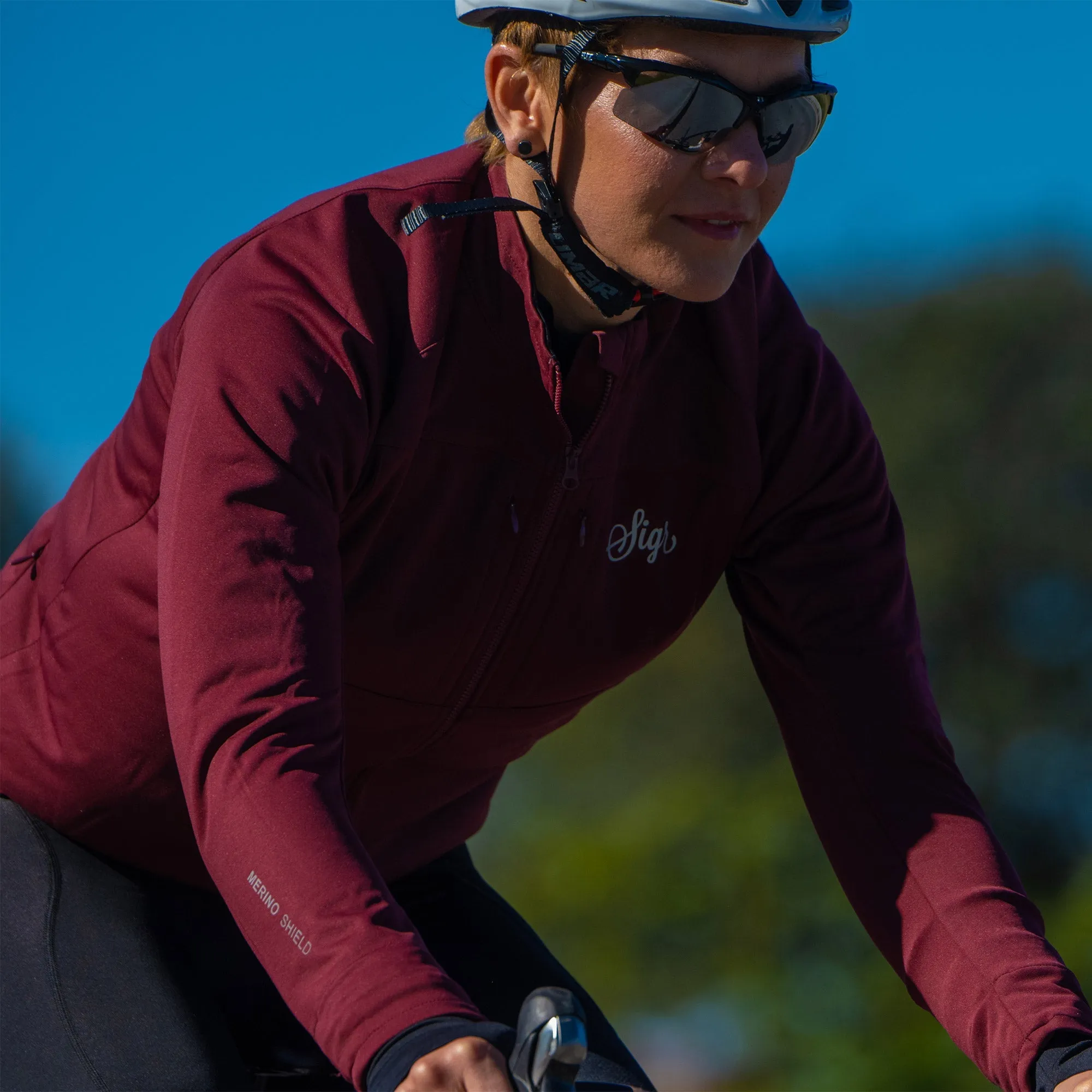 Gotlandsleden Tour Women's Deep Red Merino Softshell Jacket