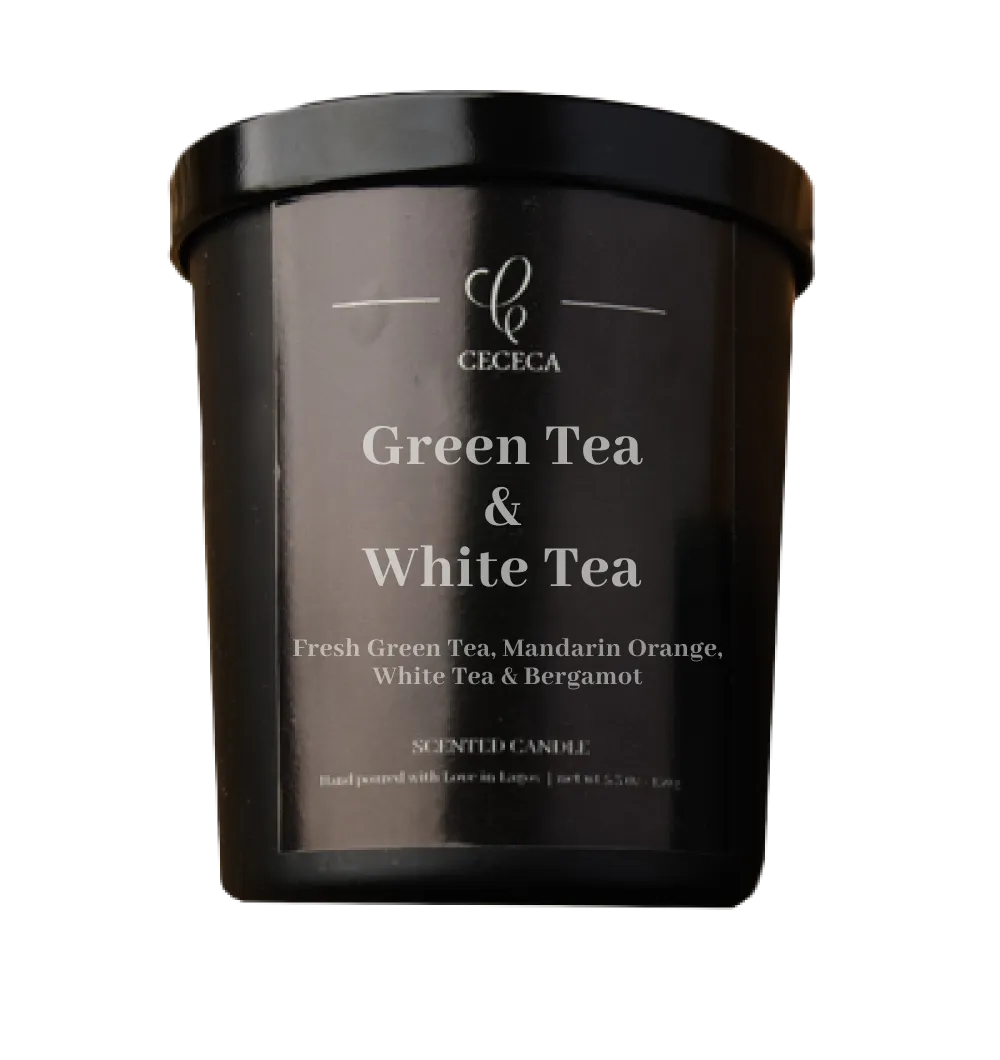 Green Tea & White Tea Scented Candle