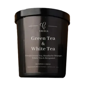 Green Tea & White Tea Scented Candle