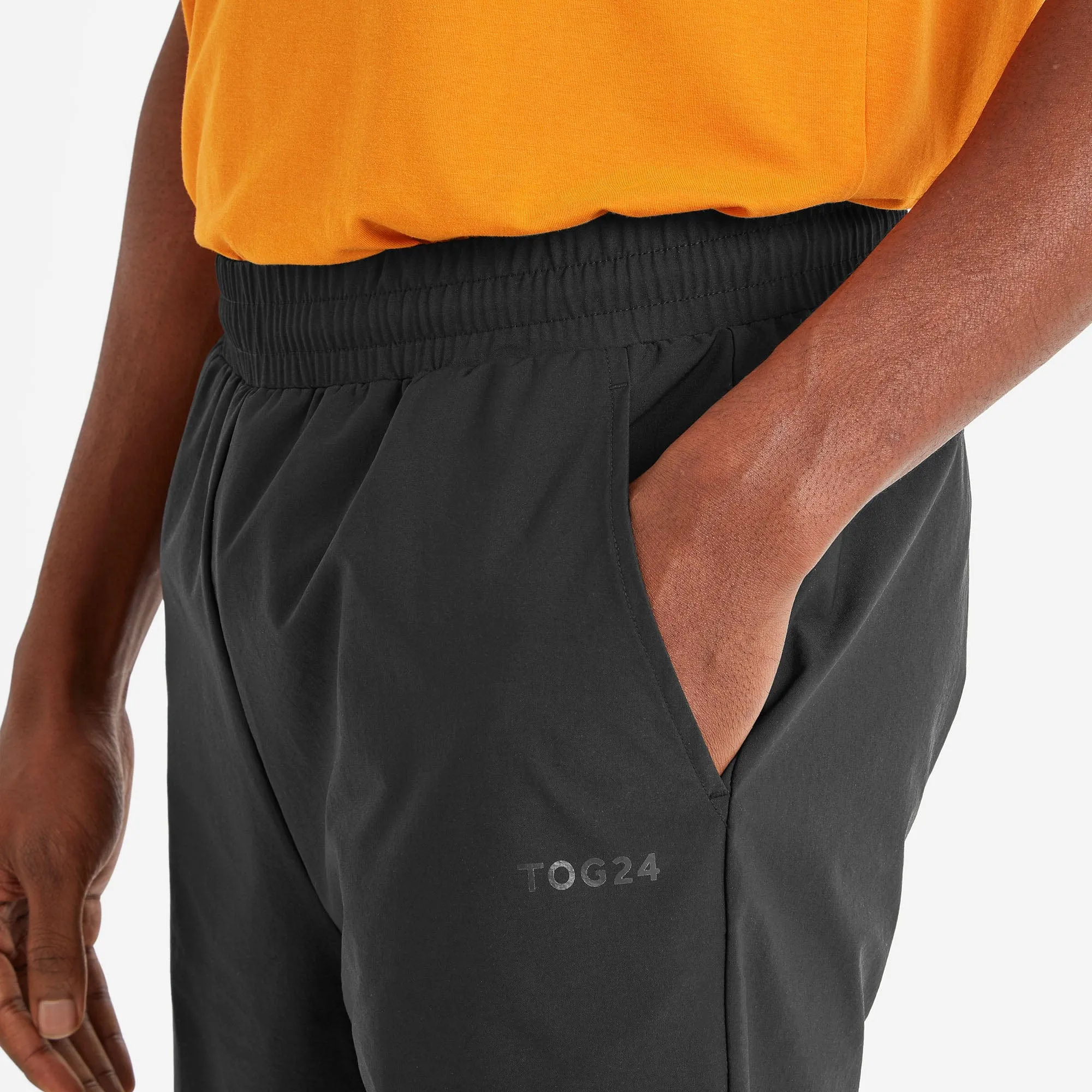 Langbar Technical Mens Running Shorts - Black