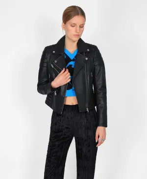 Leather Jasmine Biker Jacket