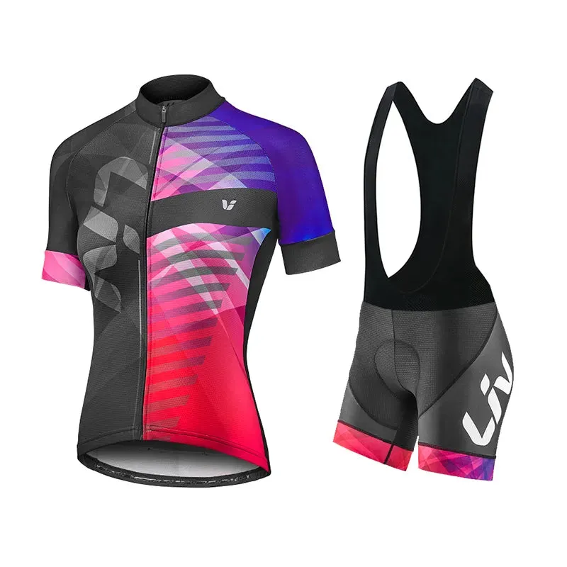 Liv Cycling Shorts Set 2023 New Women Cycling Jersey Bike Clothing Suit Liv Team Version Racing Suit Roupa Ciclismo Feminine