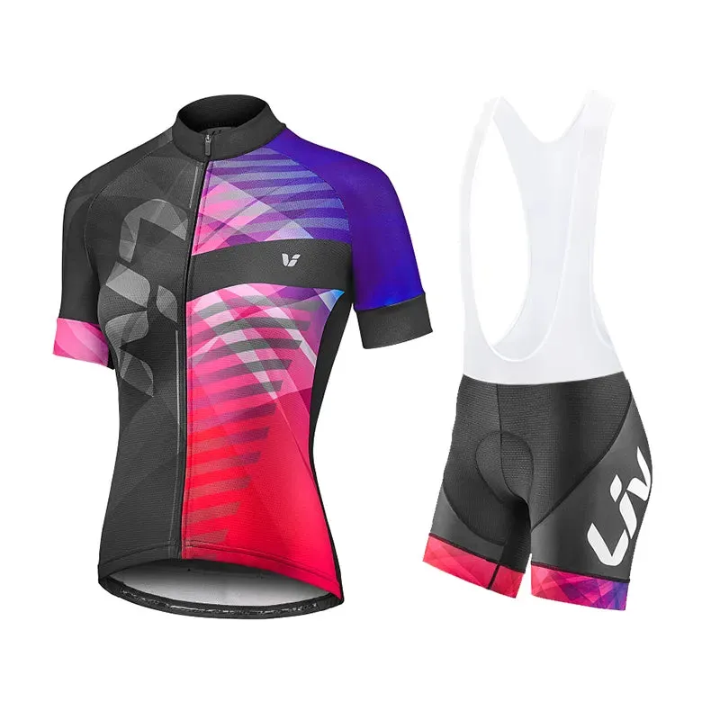 Liv Cycling Shorts Set 2023 New Women Cycling Jersey Bike Clothing Suit Liv Team Version Racing Suit Roupa Ciclismo Feminine