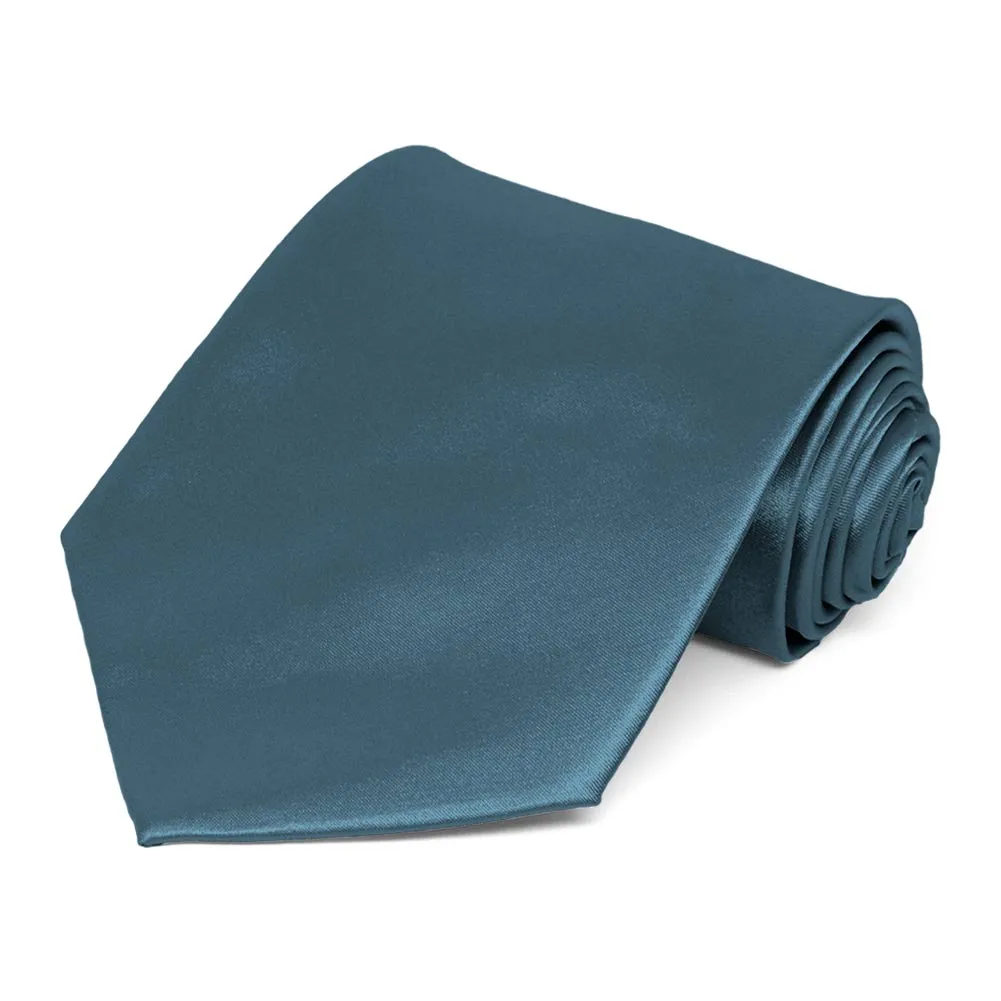 Loch Blue Solid Color Necktie