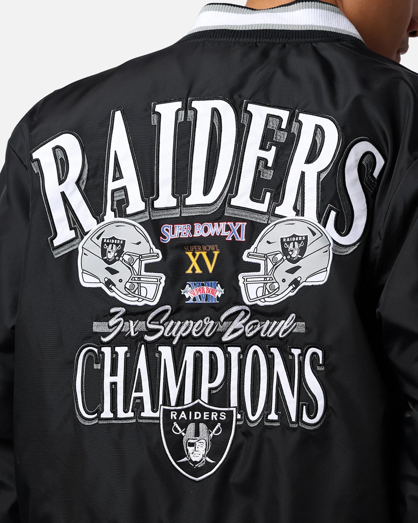 Majestic Athletic Las Vegas Raiders Moto Jacket Faded Black