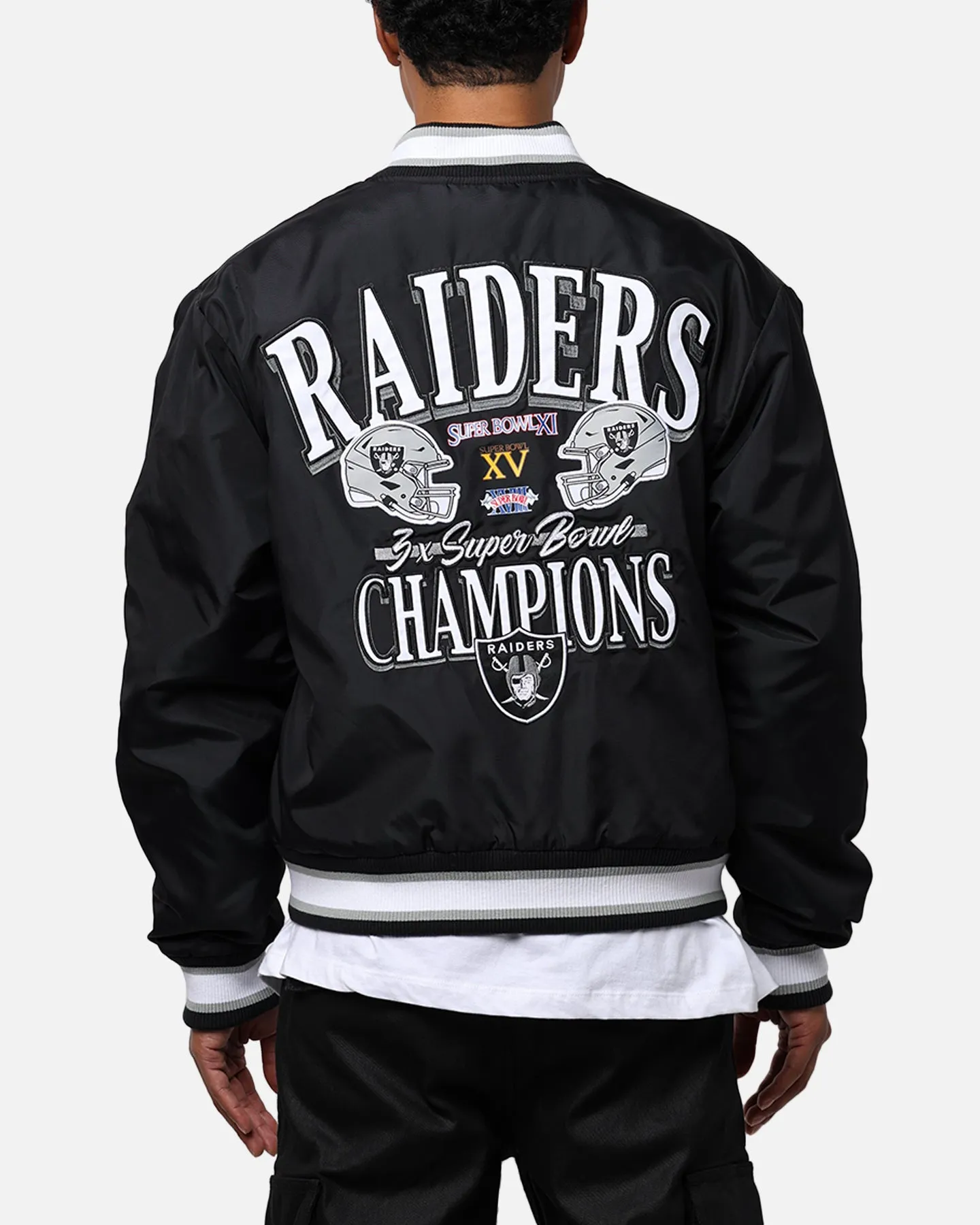 Majestic Athletic Las Vegas Raiders Moto Jacket Faded Black