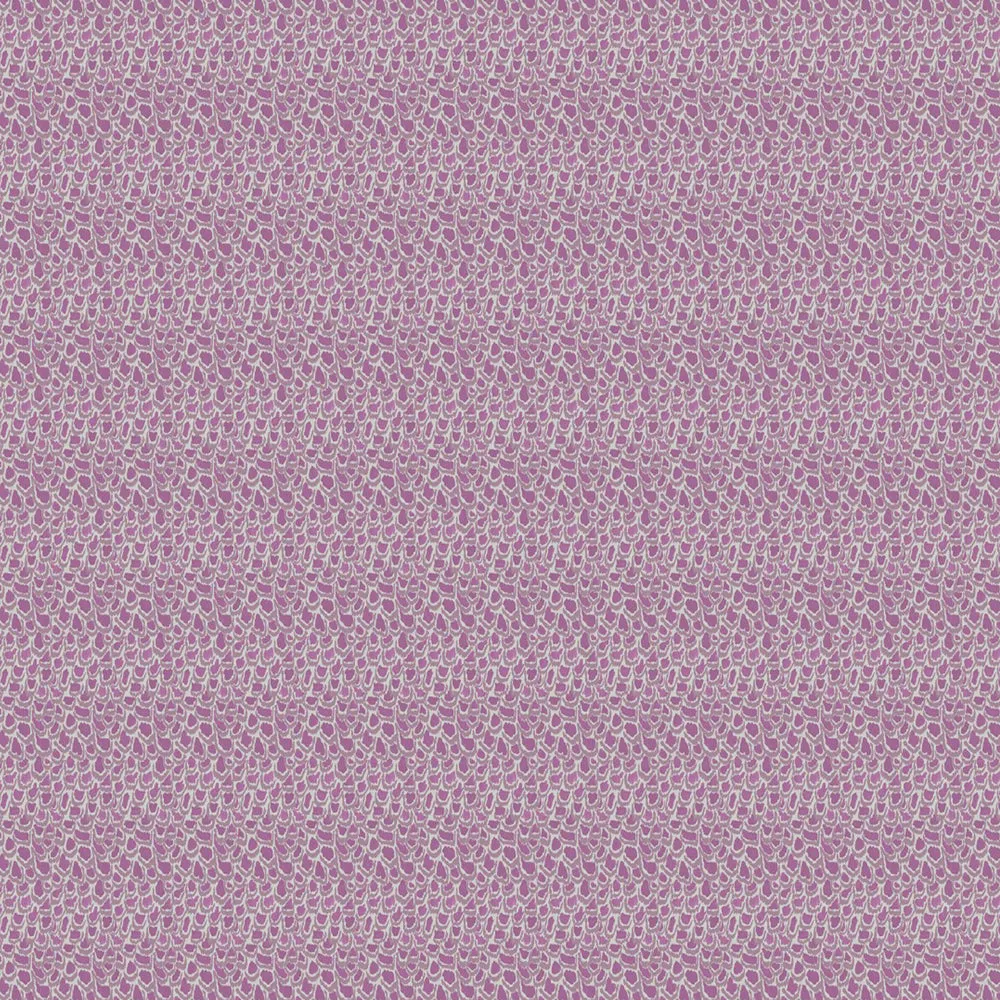 Nada Printed Linen Fabric (By The Metre) Plum