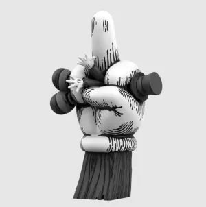 No Companion Trust No One Classic Art Toy Sculpture by Abell Octovan