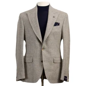 Oatmeal Morgan Contemporary Fit Wool & Silk Sport Coat - Jack Victor