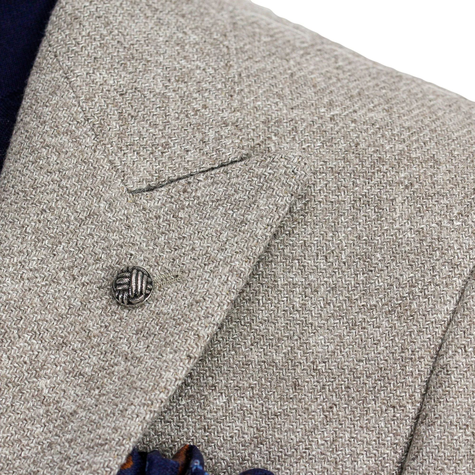 Oatmeal Morgan Contemporary Fit Wool & Silk Sport Coat - Jack Victor