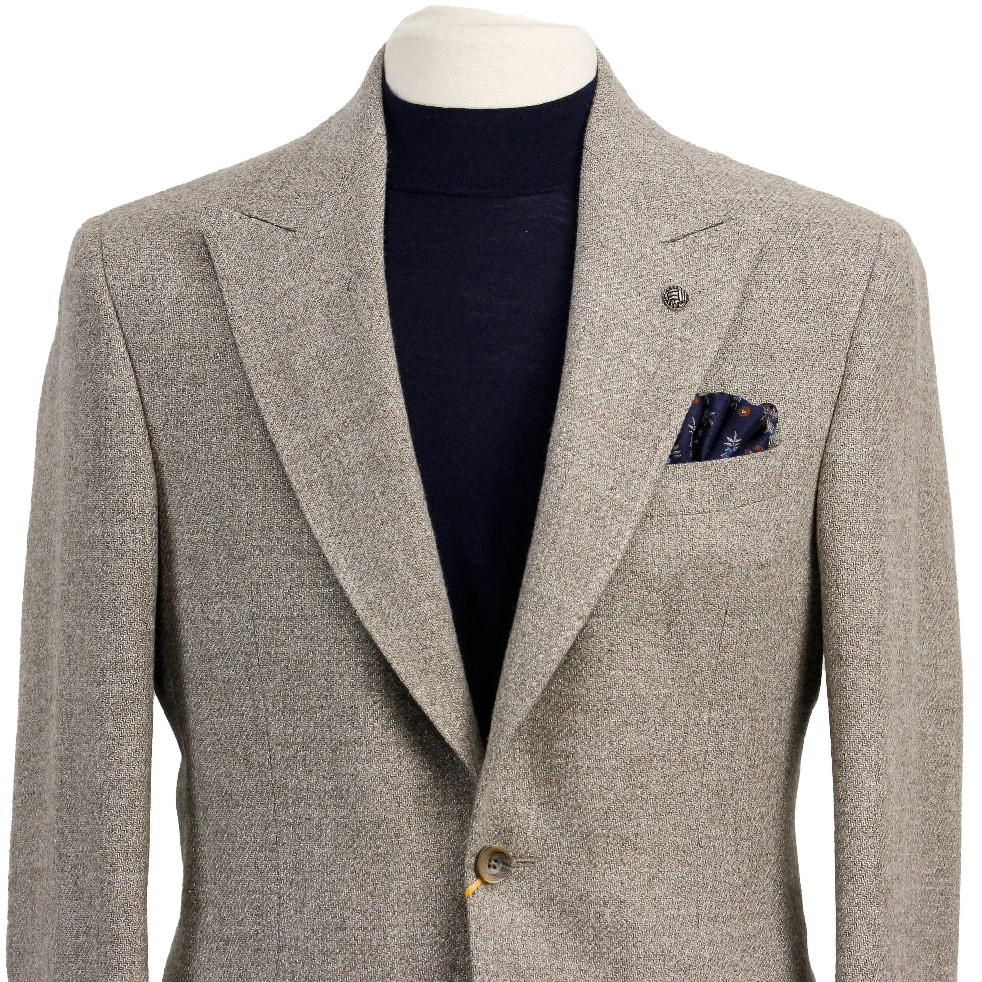 Oatmeal Morgan Contemporary Fit Wool & Silk Sport Coat - Jack Victor