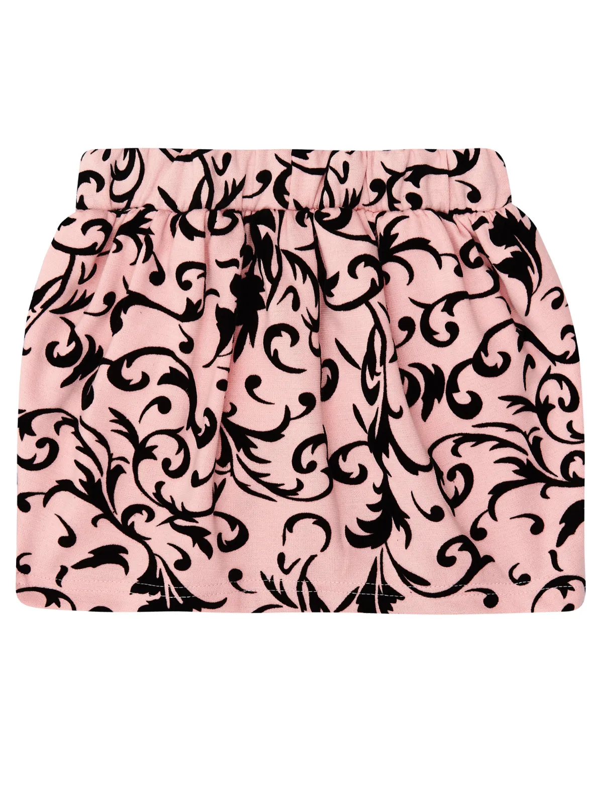 Pink Passion Velvet Brocade Stretch Skirt by Kids Couture