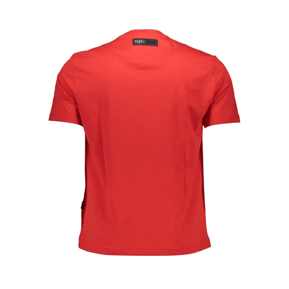 Plein Sport Red Cotton Men T-Shirt