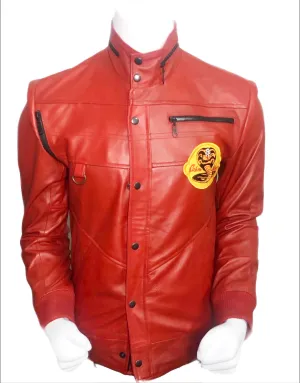 Red Cobra Distressed Leather Jacket