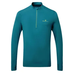 Ronhill Core Thermal 1/2 Zip Running Top - Mens - Deep Teal/Acid