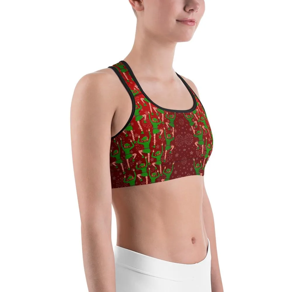 Santa's Elves Sports Bra