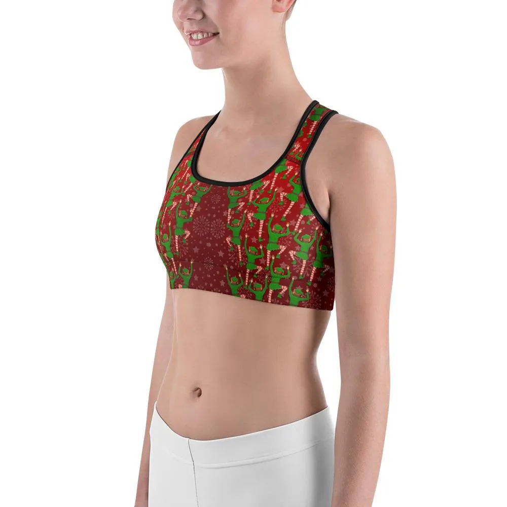 Santa's Elves Sports Bra