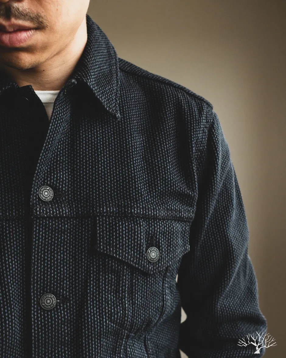 Sashiko Type 3 Jacket - Grey x Black