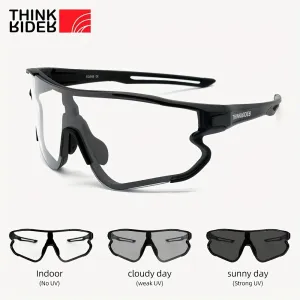 ThinkRider Photochromic Cycling Glasses Bike Bicycle Glasses Sports Men's Sunglasses MTB Road Cycling Eyewear Protection